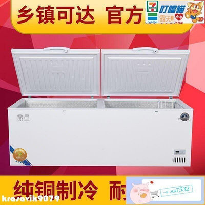 【現貨】冰櫃 冷藏櫃 冷凍櫃 商用大容量銅管臥式節能冷柜冷凍柜單溫雙溫雪柜冰箱