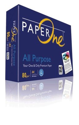 PAPER ONE 影印紙 80磅 80p 藍包A4 500張/包 電腦紙 列印紙 傳真紙 模造紙