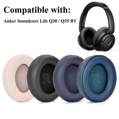 替換耳罩 適用於 Anker Soundcore Life Q30 / Q35 主動式降噪耳機罩 耳機套 卡扣簡易安裝