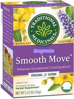 Traditional番瀉葉茶Senna leaf Smooth Move #3種口味隨機出貨，美國效期：09/2026