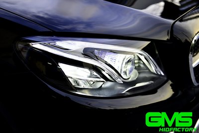 GAMMAS 賓士 BENZ E300 W213 燈罩透明殼霧化刮傷裂痕 LED多光束智慧頭燈 歐規橘反光片