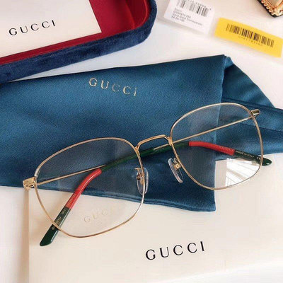 古馳肖戰同款眼鏡框GG0681經典三色拼接鏡腿爆款方圓形近視眼鏡架