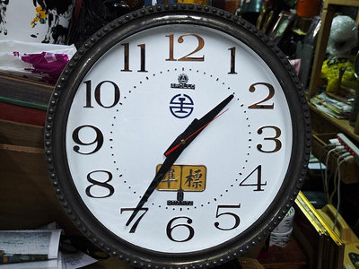典藏早期車站所使用老阿波羅的大掛鐘（直徑約：4２公分)