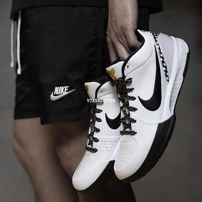 Nike Zoom Kobe 4 Protro GIGI 白黑格子邊 經典 籃球鞋FJ9363-100[上井正品折扣店]