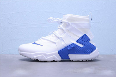 Nike Air Huarache Gripp 白藍 機能 休閒運動慢跑鞋 男女鞋 AO1730-014【ADIDAS x NIKE】