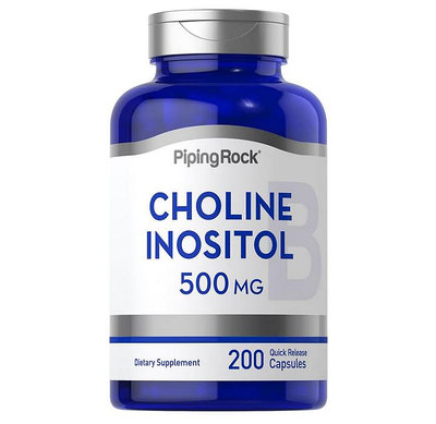 【天然小舖】Piping Rock Choline &amp; Inositol 膽鹼 + 肌醇 500mg 200顆