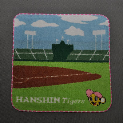 日本棒球NPB阪神虎 Hanshin Tigers 球迷紀念小方巾 甲子園球場版