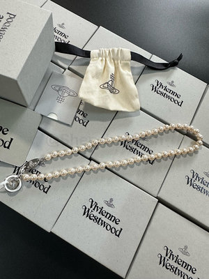 Vivienne Westwood 西太后  Simonetta珍珠立體土星項鍊