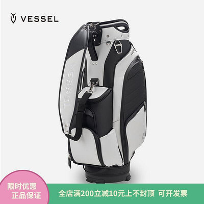易匯空間 新款VESSEL高爾夫球包男士標準職業球袋輕便皮革8.5寸球桿包 GF2270