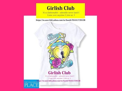 【Girlish Club】the children's place女童s(5-6)6T上衣T恤(c237)二七一元起標