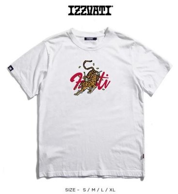 IZZVATI (9)落葉虎純棉短袖T恤-白色-I10901-80-台灣製短袖T恤-純棉短T-老虎T