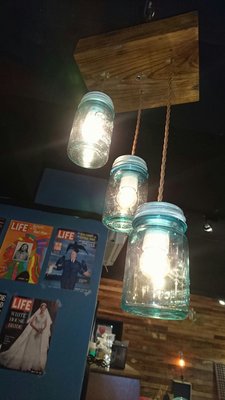 Vintage Amerucana。復古事 百年Ball jars mason jar 手工燈具 復古 吊燈