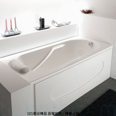 《101衛浴精品》100%台灣製高亮度壓克力浴缸-130/140/150/160/170CM【免運費搬上樓】
