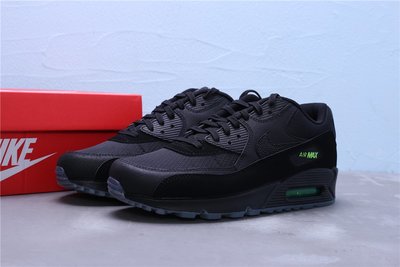 Nike Air Max 90 Essential 氣墊 黑熒光綠 休閒運動鞋 男鞋 AQ6101-001