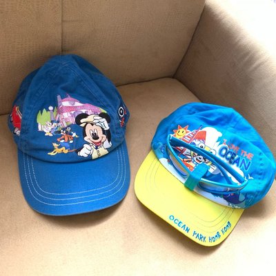 二手 香港迪士尼 海洋公園 遮陽帽 棒球帽 墨鏡附