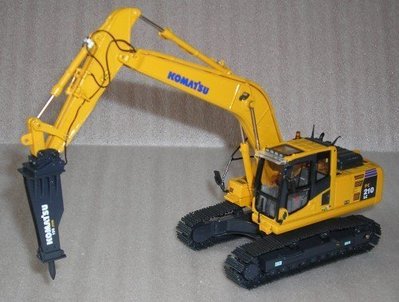 [丸山建機模型店]---UH版KOMATSU PC-210-8 1/50 破碎機型怪手挖土機模型