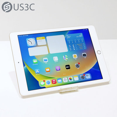 【US3C-青海店】【一元起標】台灣公司貨 Apple iPad 5 128G WiFi 9.7吋 金色 Touch ID 二手平板電腦
