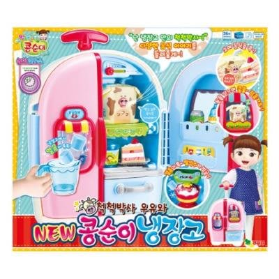 可超取🇰🇷韓國境內版 新版 小荳娃娃 音樂 音效 說話 冰箱  冰淇淋 掉冰塊 行李箱 小荳子 家家酒 玩具遊戲組