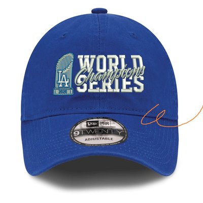 【空運正品】New Era x MLB LA 道奇 Dodgers 世界大賽冠軍 獎杯 9TWENTY棒球帽 鴨舌帽 藍