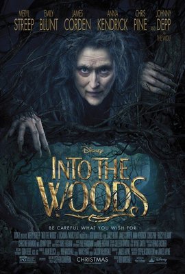 魔法黑森林 ( Into the Woods ) - 梅莉史翠普、強尼戴普 - 美國原版雙面電影海報 (2014年)