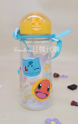 現貨 韓國製 Pokemon 寶可夢 皮卡丘 伊布 神奇寶貝 水壺 兒童水壺 吸管水壺 冷水壺 學習杯 背帶水壺