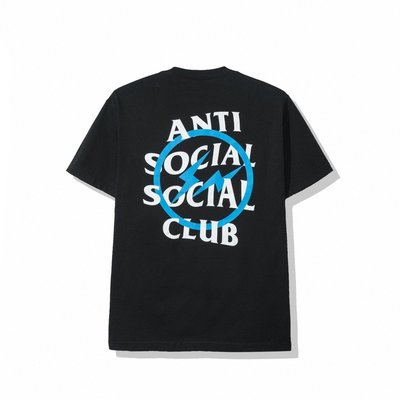 ANTI SOCIAL SOCIAL CLUB ASSC FRAGMENT 閃電 藍色 短T 尺寸 S  、 L
