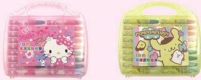 【正版】 Hello Kitty//布丁狗 18色 果凍盒 粉臘筆