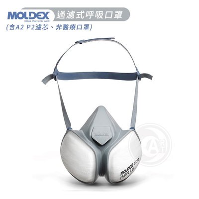 『ART小舖』Moldex Mask過濾式呼吸口罩(含A2 P3濾芯) 不可替換濾芯 非醫療用 噴漆專用防粉塵 單個