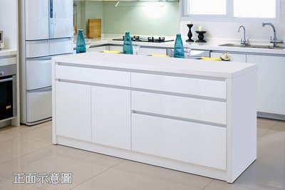 【生活家傢俱】HJS-704-2：艾美爾5.8尺系統中島-A款【台中家具】餐桌 櫥櫃 餐櫃 高腳桌 系統家具 台灣製造