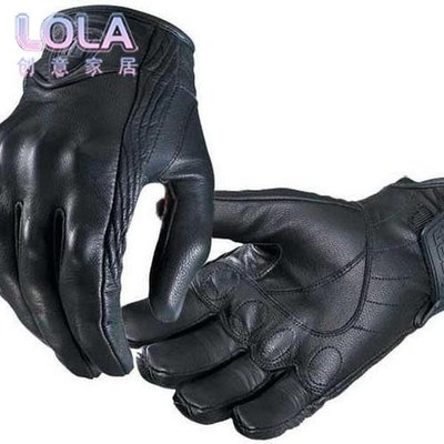 全館免運 在路上 美國Icon 真皮摩托車賽車騎行越野防摔女用機車手套 駕駛黑色觸控手套 可開發票