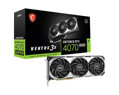 電子街3C特賣會 全新 微星 MSI RTX4070 SUPER 12G VENTUS 3X 顯示卡 RTX4070SUPER