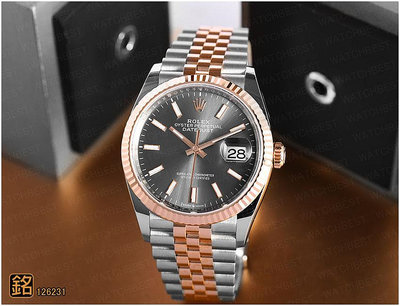大銘腕錶 全新現貨 勞力士 ROLEX 蠔式 126231 灰面五珠帶 RX084331