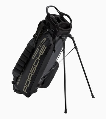 《最新款》保時捷車主精品黑色logo氣墊背帶高爾夫球袋（支架款）附保時捷原廠出貨證明