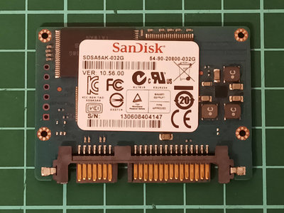Sandisk SDSA5AK-032G SSD U110 32GB(32G) Flytech用固態硬碟 (良品/現貨)