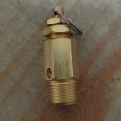 [CK五金小舖] 銅製 拉環式 安全閥 2分外牙 空壓機 洩壓閥 台灣製