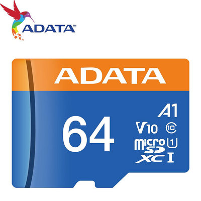 ADATA 威剛 64G 64GB microSD microSDXC TF UHS-I U1 A1 V10 記憶卡