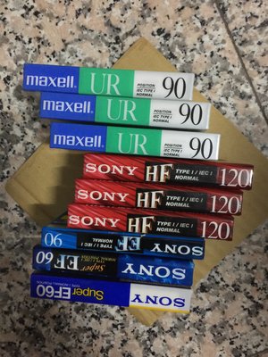 售日本Maxell UR 金屬帶=Sony 日本經典12空白錄音帶EF60分鐘全新未拆封 庫存很多⋯小紅莓-U2