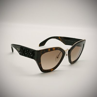 [恆源眼鏡] PRADA SPR 10T 時尚立體花邊太陽眼鏡 義大利經典品牌 品味時尚 -3