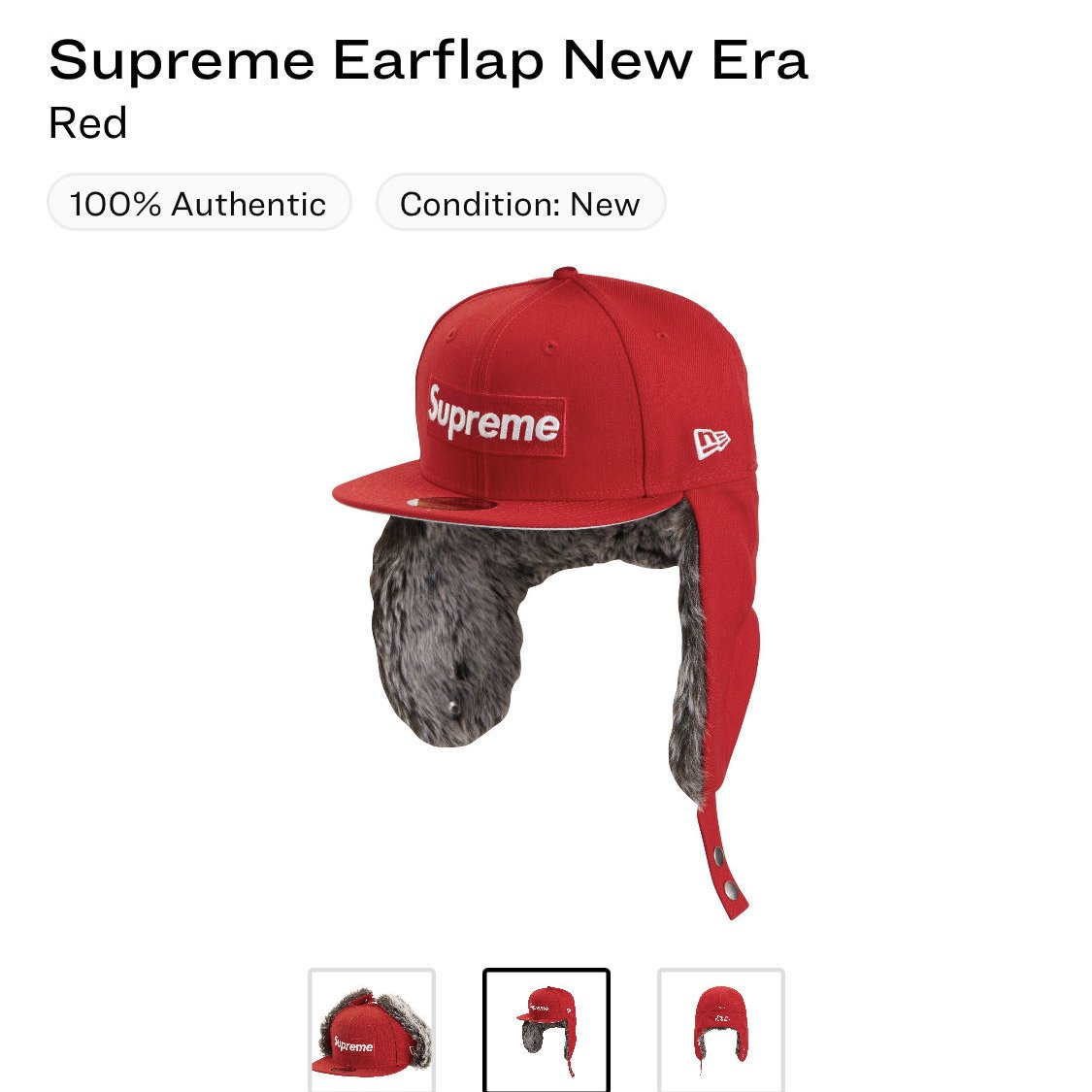 Supreme Earflap New Era 雪地帽全新未使用7 又4/3 | Yahoo奇摩拍賣