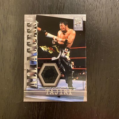 世界摔角聯盟 2002 Fleer WWF WWE All Access Event Worn Pants Tajiri 制服卡 卡片