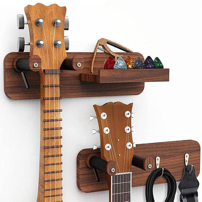 現貨 快速發貨 特價電吉他實木掛鉤 樂器壁掛架 木質置物壁掛吊架二胡掛架小提琴掛架