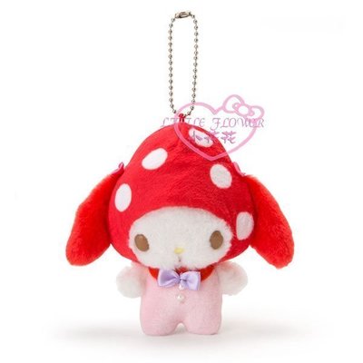 ♥小公主日本精品♥美樂蒂 絨毛玩偶吊飾 玩偶 娃娃 玩具50133901