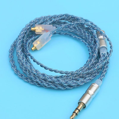diy耳機升級線 mmcx插拔線 4股無氧銅 音頻線 鍍銀線 發燒便宜線