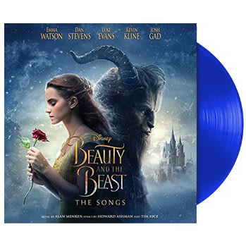 DISNEY Beauty and the Beast 迪士尼美女與野獸電影原聲帶LP藍膠唱片彩膠唱片