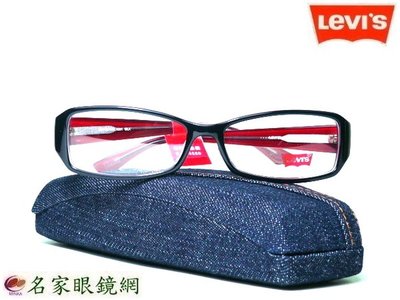 ☆名家眼鏡☆ LEVI S 超質感流行黑紅雙色光學膠框LS06110【台南成大店】