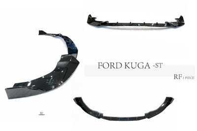 JY MOTOR 車身套件 - FORD KUGA ST-Line 專用 RF 樣式 前下巴 定風翼 一體式 亮黑