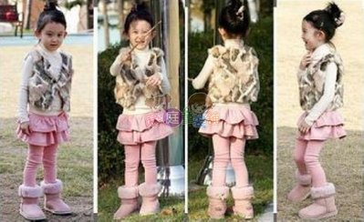 ❤厤庭童裝舖❤最後一件【F240】女孩甜美粉色蛋糕裙褲(90CM)