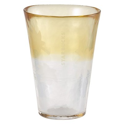 ㊣星巴克 日本津輕 楓葉漫舞玻璃杯 (300ml) 日本青森縣津輕傳統琉璃工藝品 鈉鈣發色玻璃杯 starbucks