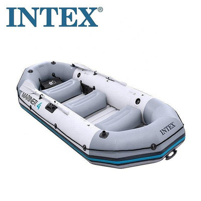 水上設備 游泳 美國INTEX68376 專業水手四人船組 充氣船 橡皮船皮劃艇釣魚船
