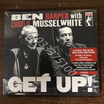 現貨CD Ben Harper With Charlie Musselwhite Get Up!CD+DVD未拆 唱片 CD 歌曲【奇摩甄選】279